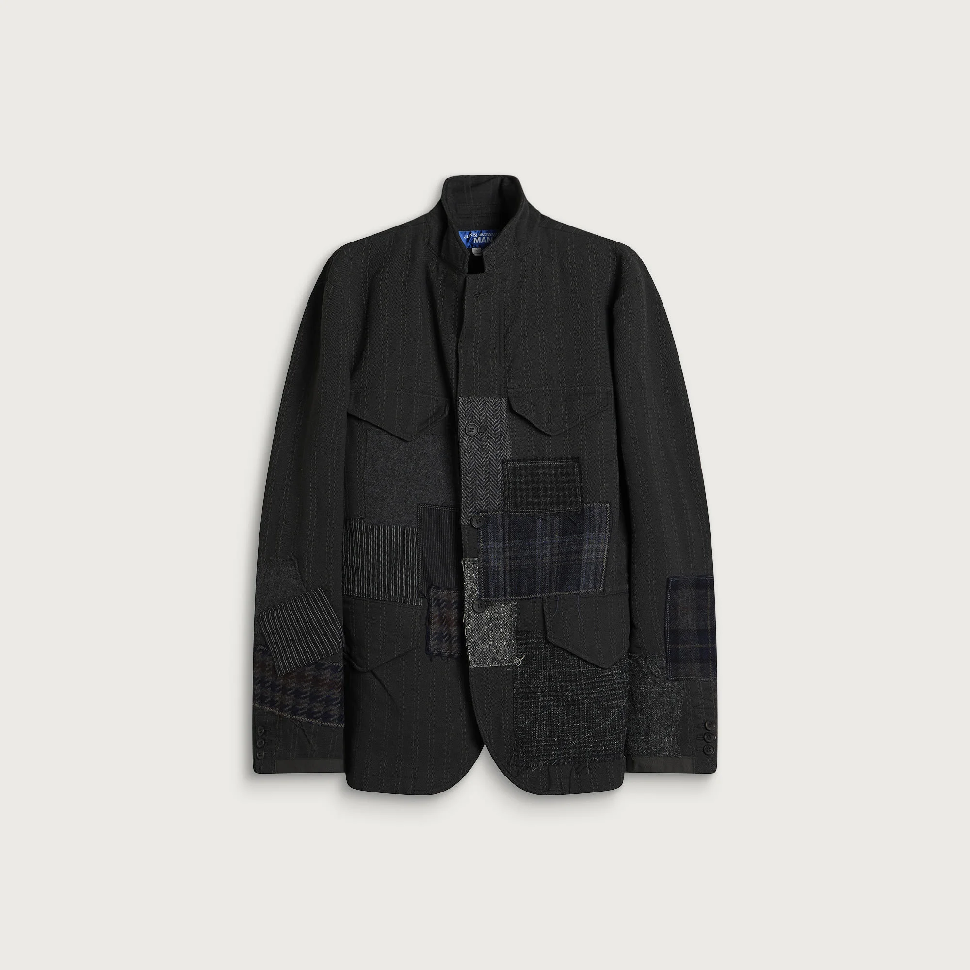 Junya Watanabe MAN Patchwork Mixed Fabric Blazer - 1
