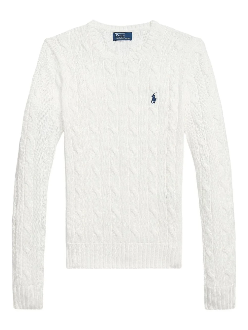 cable-knit crew-neck sweater - 1