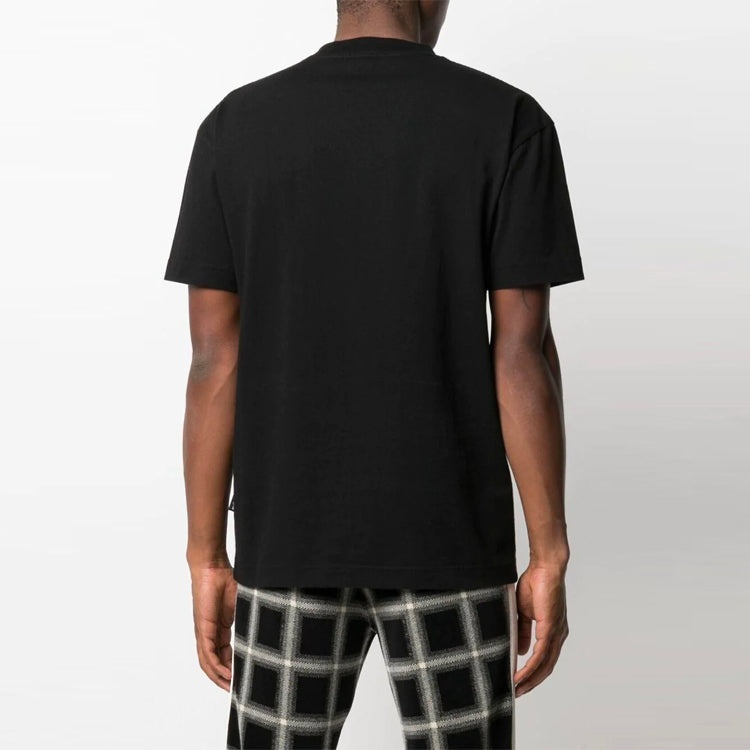 Men's PALM ANGELS SS21 Bear Cartoon Printing Round Neck Short Sleeve Black PMAA001S21JER0191001 - 3
