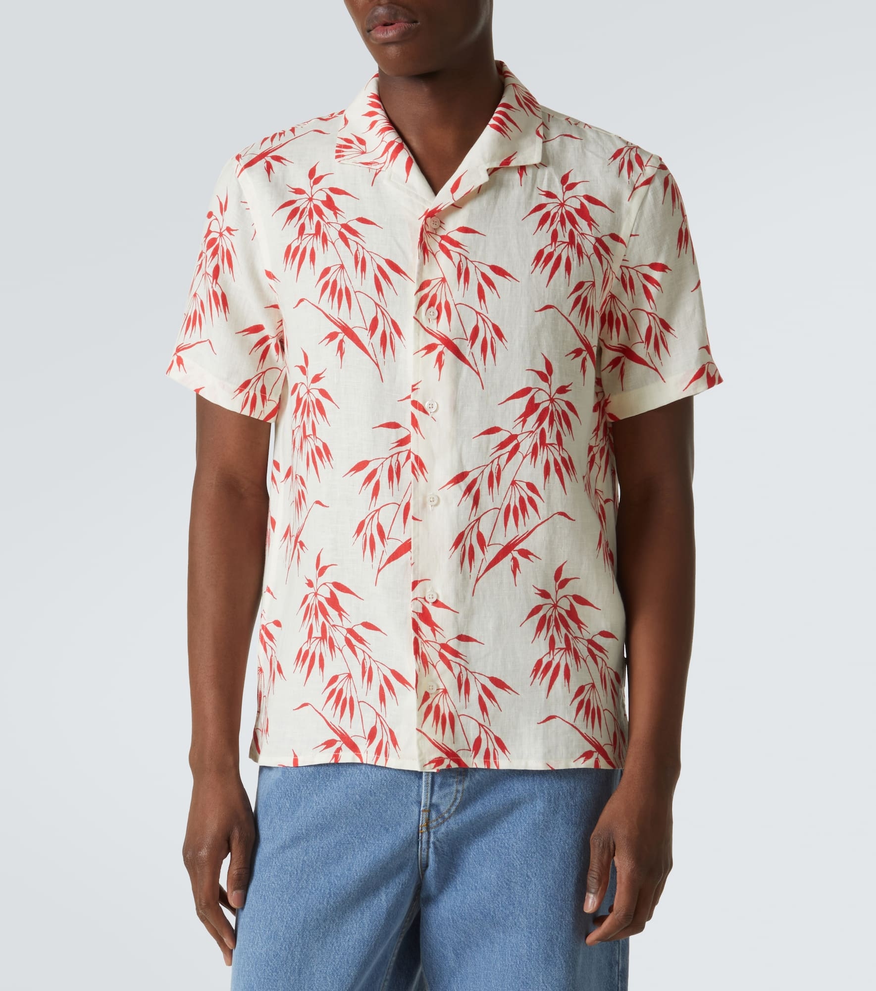Hibbert printed linen shirt - 3