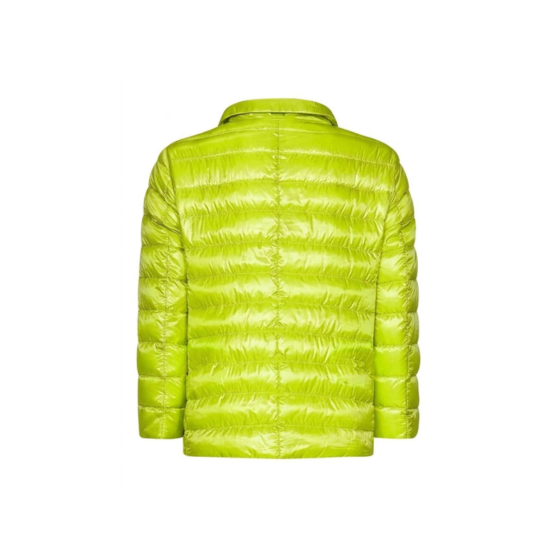 Herno Herno Crop-Sleeve Down Jacket Green Polyamide outlook