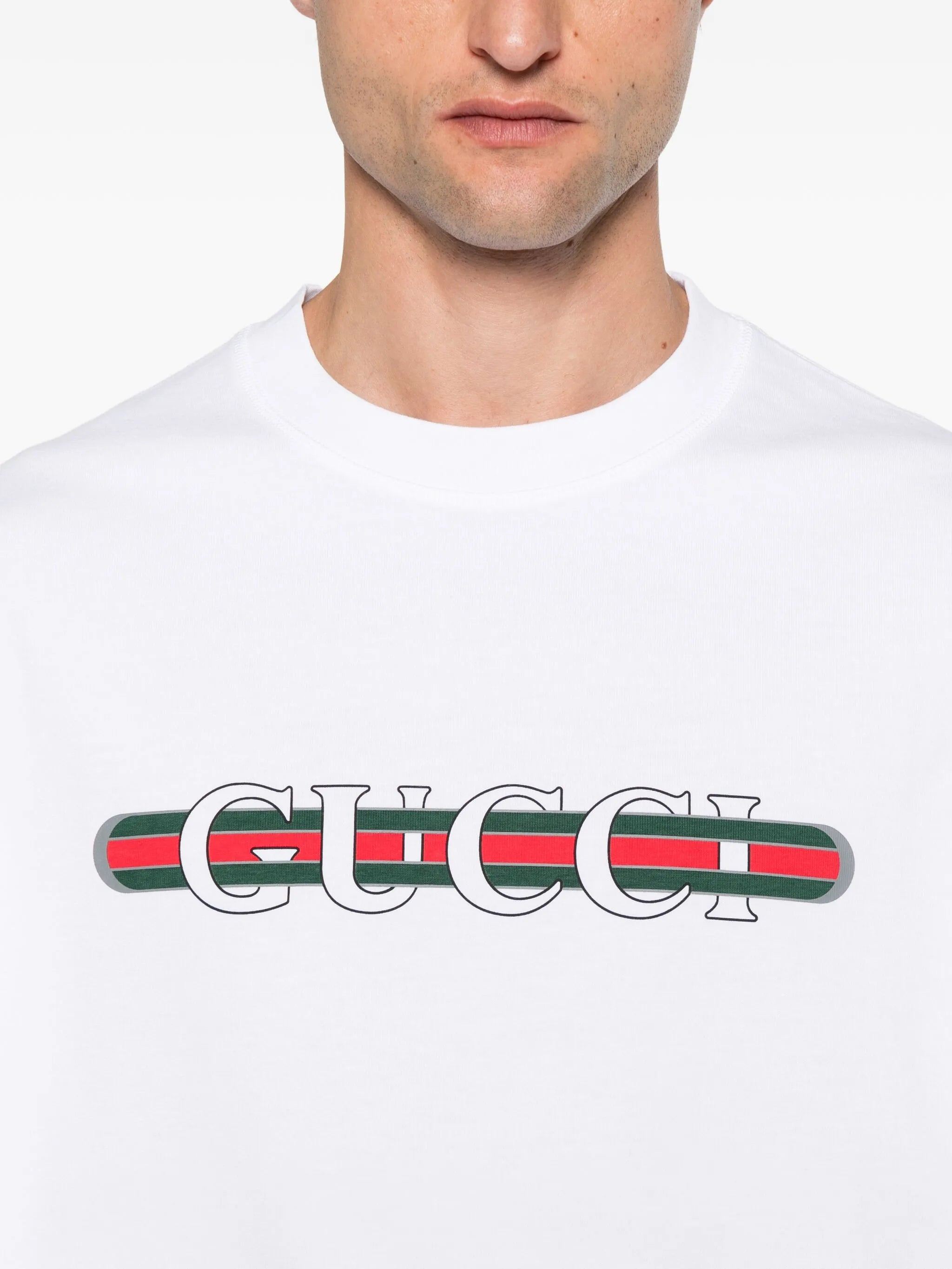 Gucci Logo-stripe T-shirt - 2