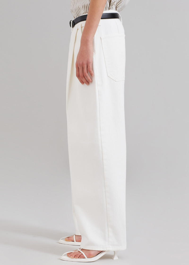 Drew Denim Pants - White 6