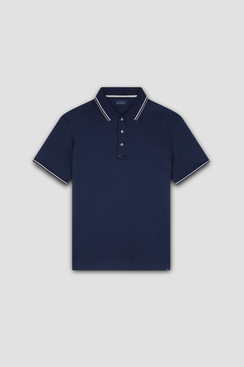 TRIPED TRIMS와 PERLÉ COTTON JERSEY POLO - 1