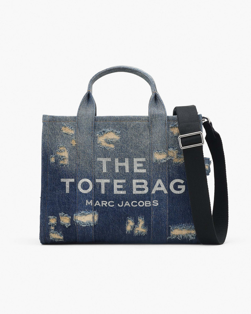 THE RIP AND REPAIR DENIM MEDIUM TOTE BAG - 1
