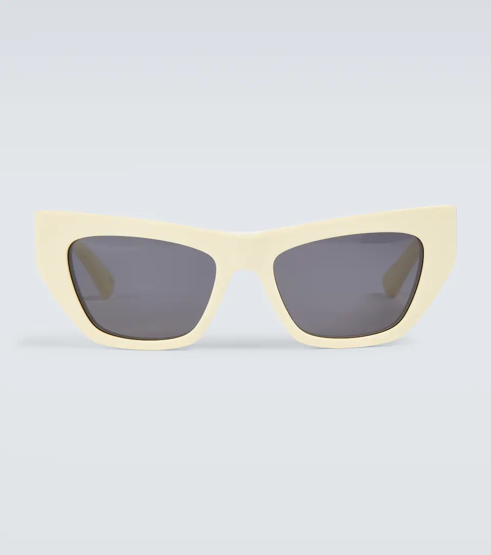Yellow Cat-Eye Sunglasses - 1