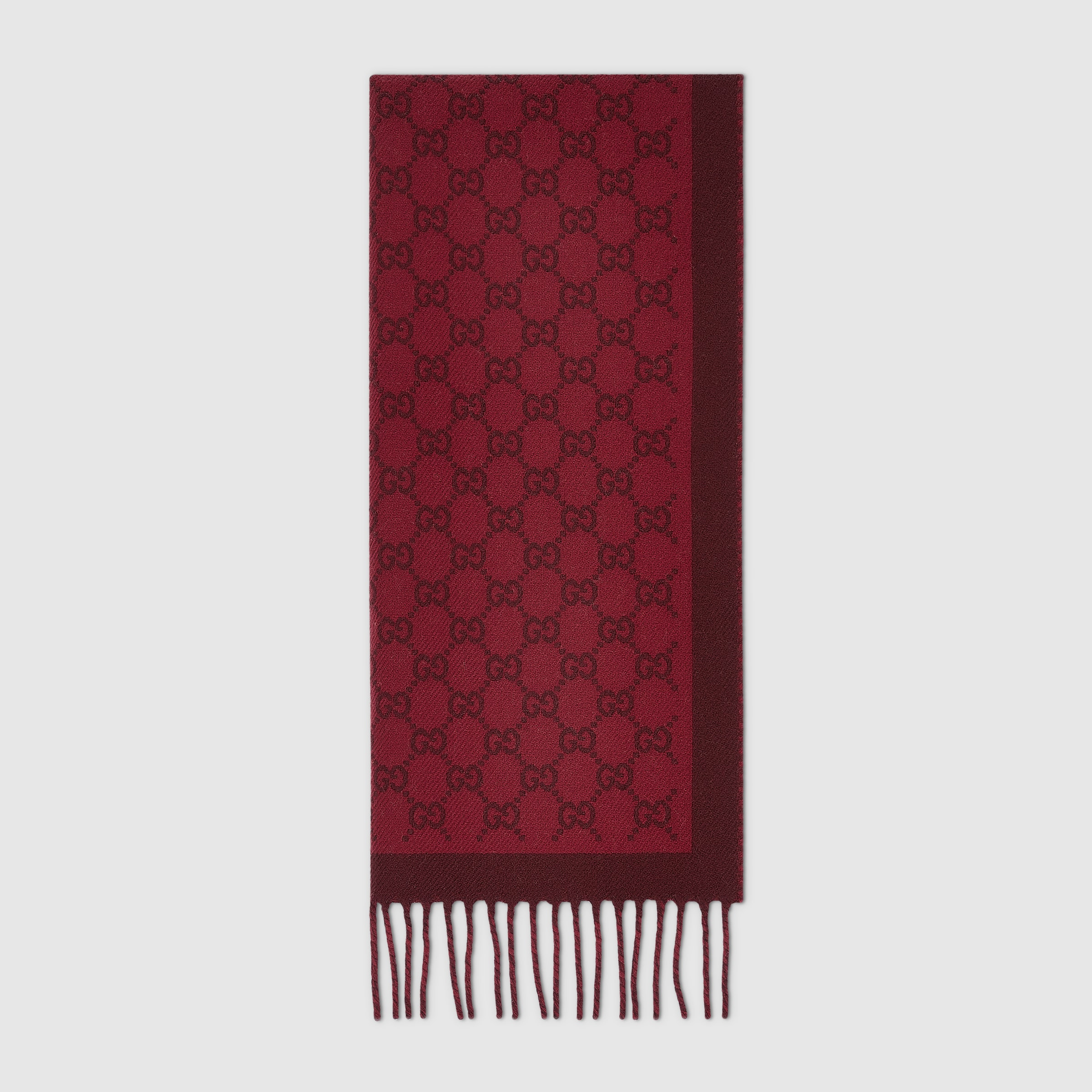 GG wool scarf - 1
