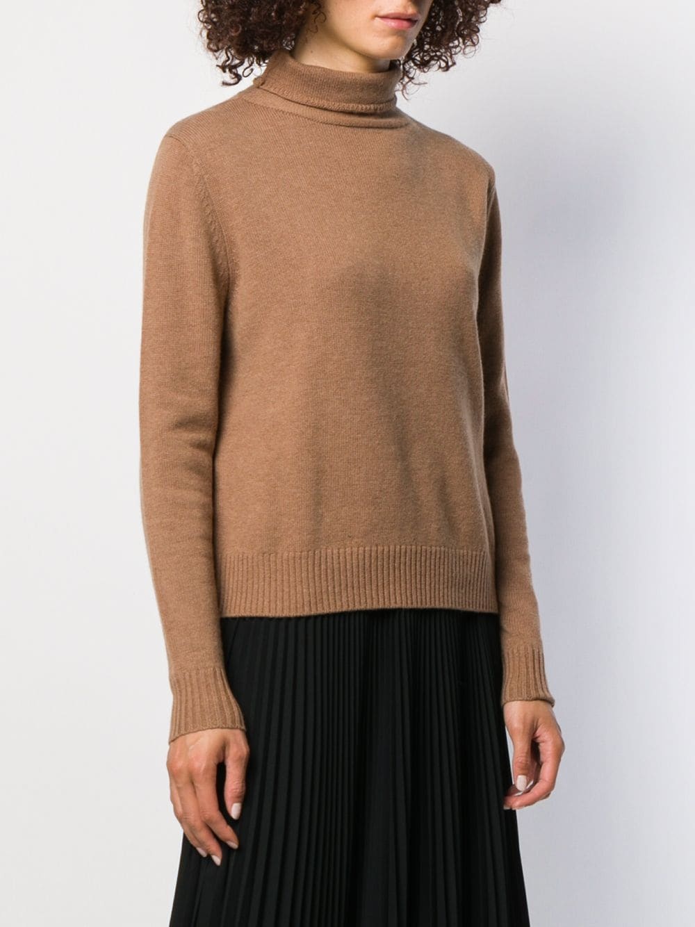 roll-neck fitted sweater - 3