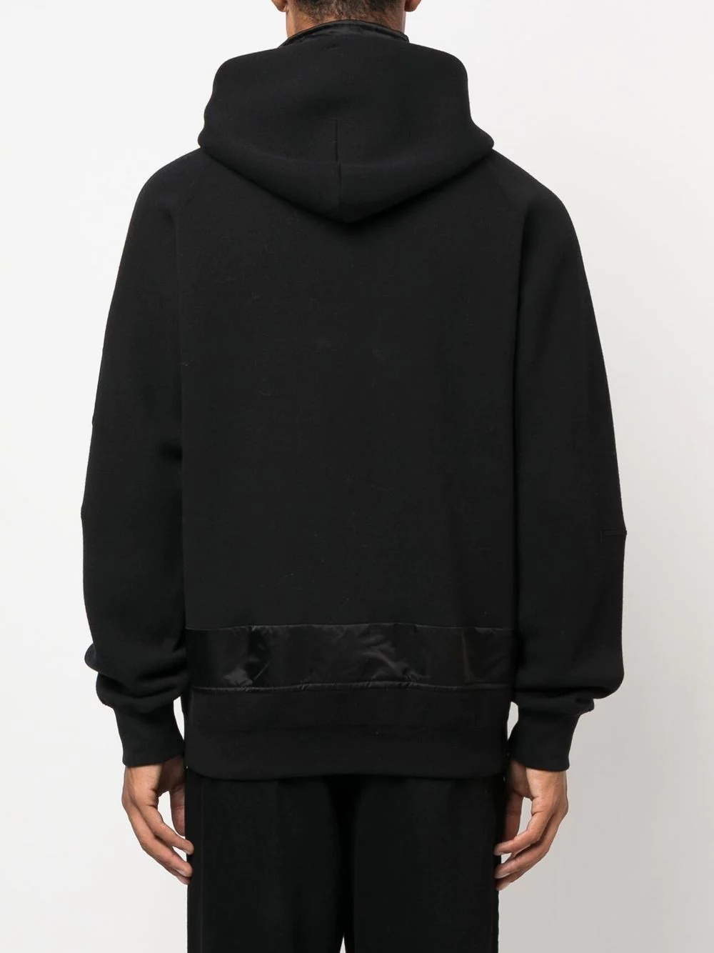 panelled hooded bomber jacket - 4