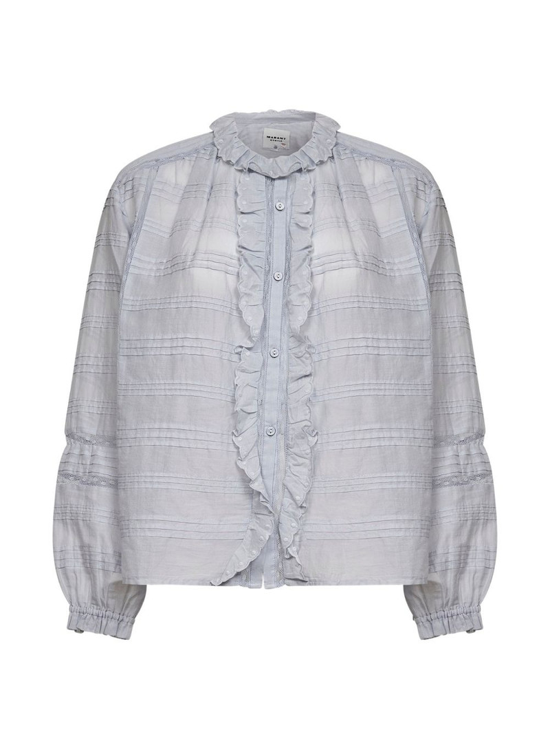button ruffled shirt 1