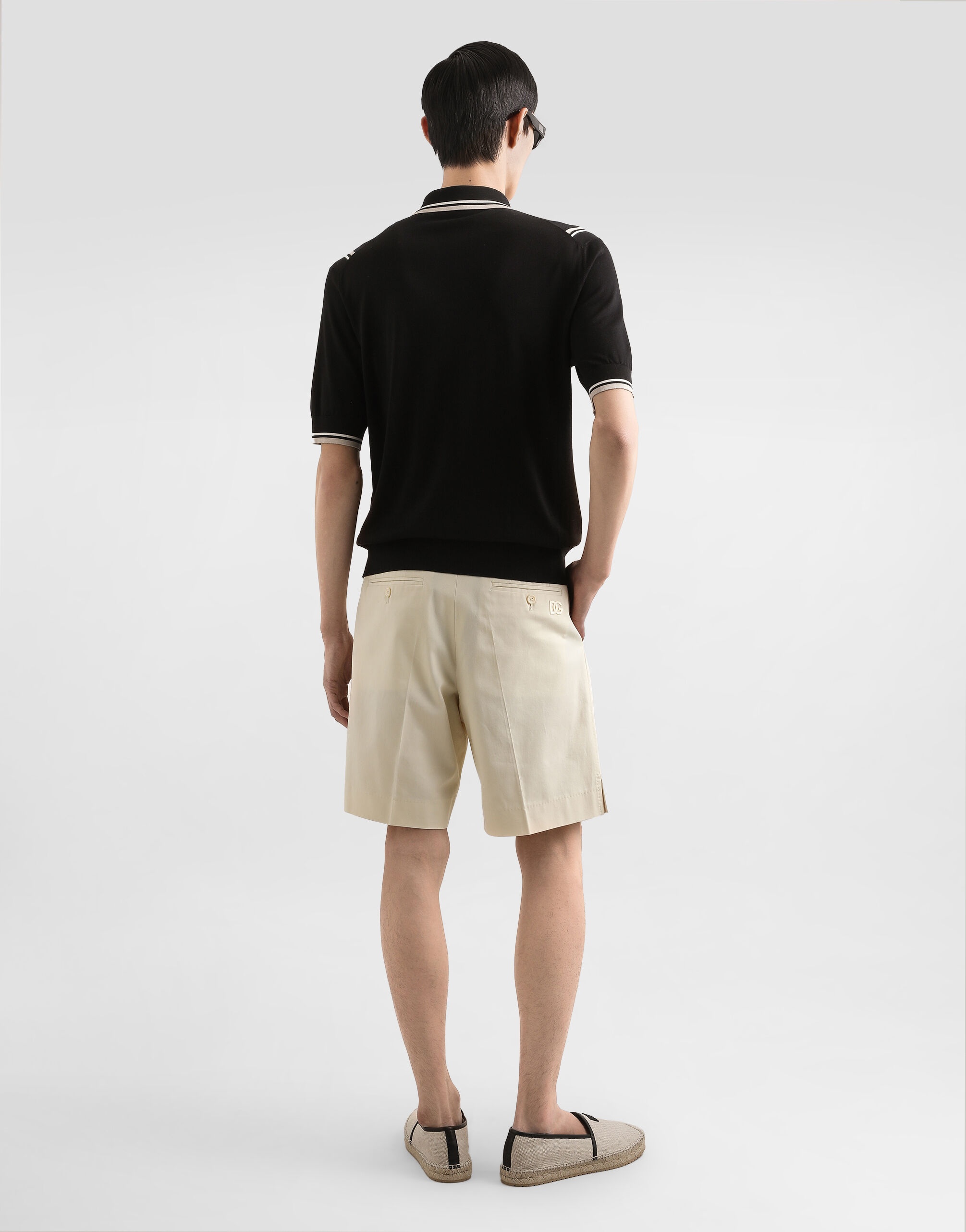 Cotton gabardine bermuda shorts - 3