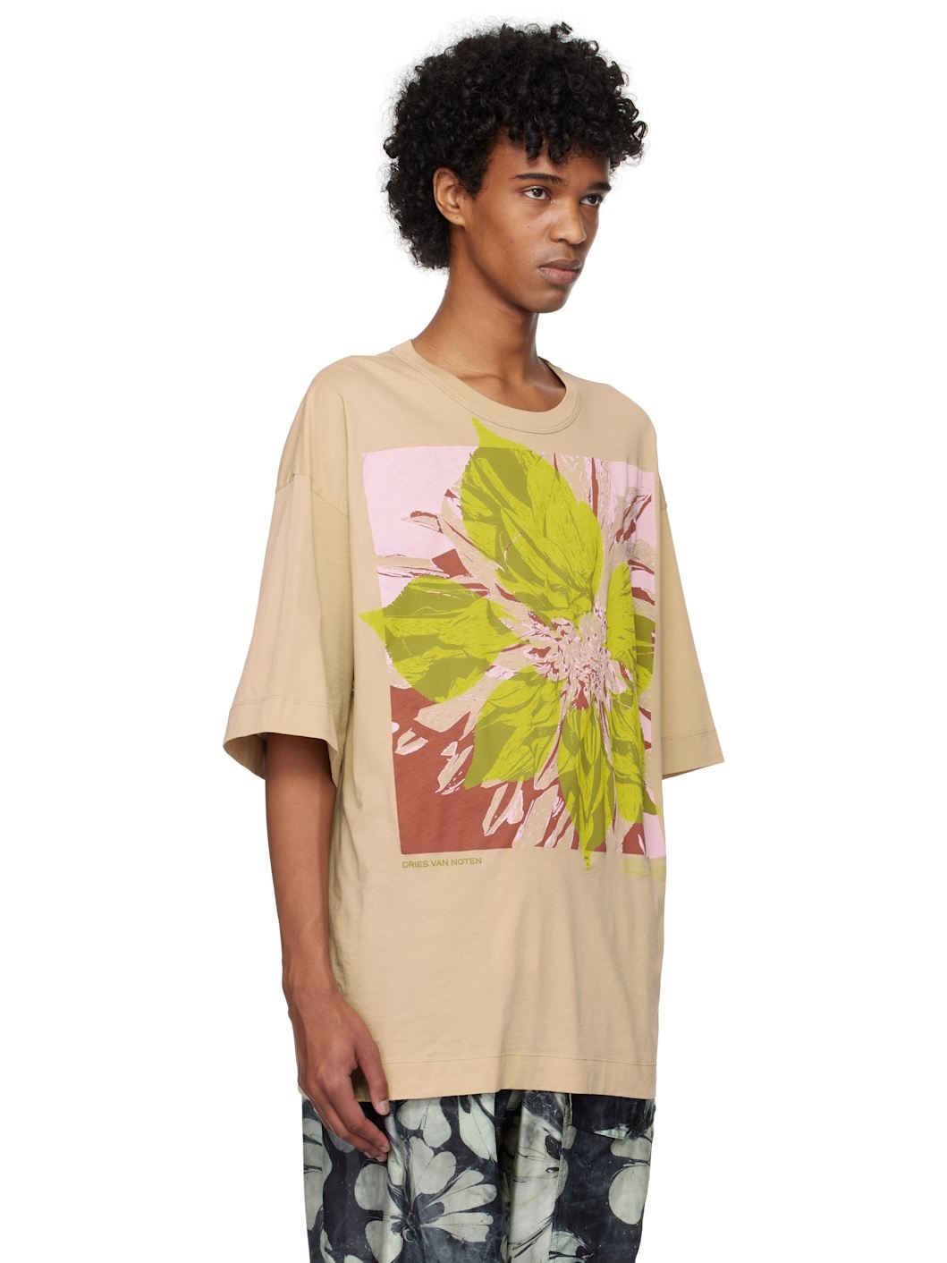 Beige Logo Graphic T-shirt - 2
