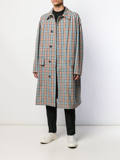 Vivienne Westwood vichy print trench coat outlook