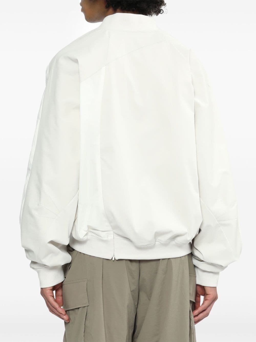 asymmetric-zip bomber jacket - 4