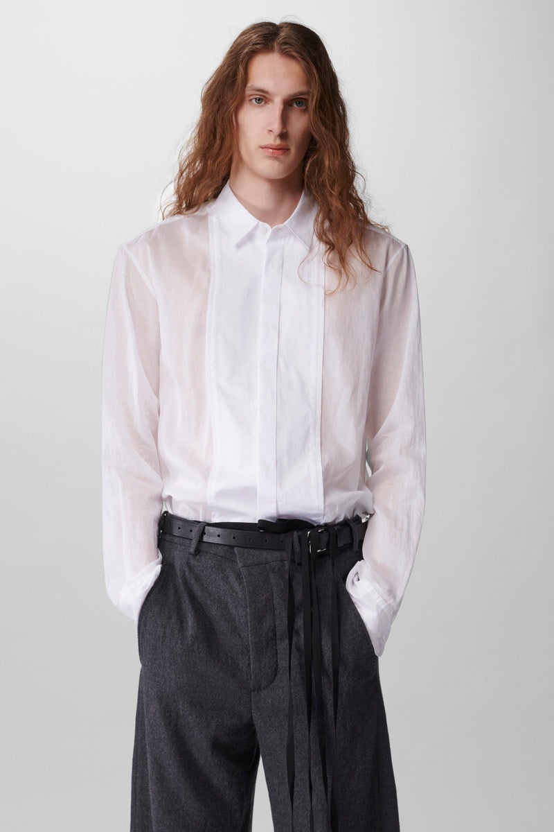 Florent Standard Tuxedo Shirt Georgette Vap - 1