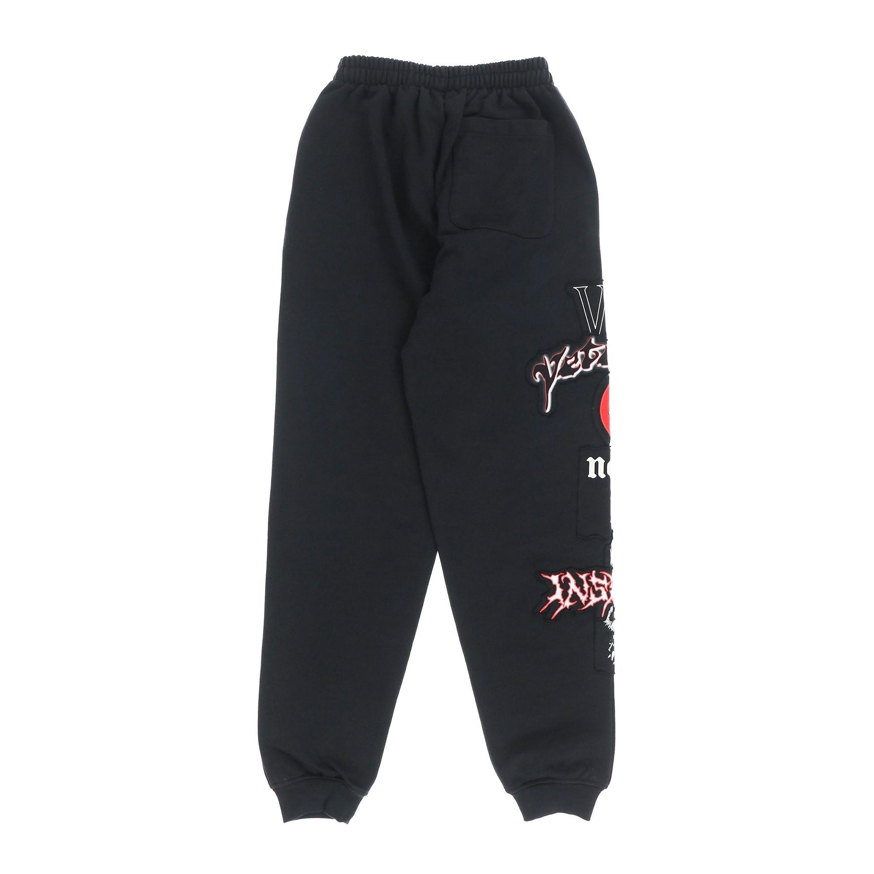 METAL PATCHED LOGO SWEATPANTS / BLK - 2