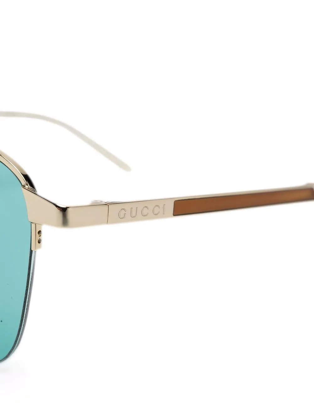 aviator-frame tinted sunglasses - 3