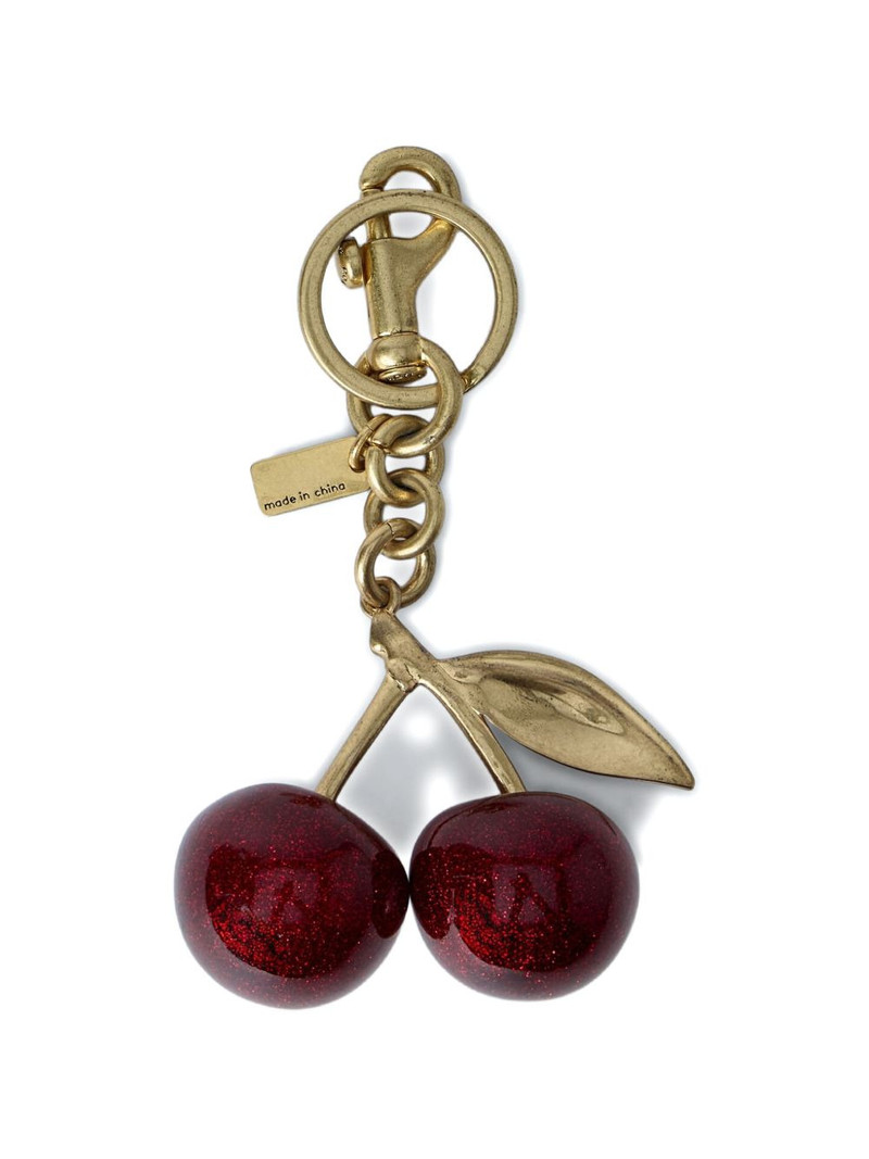 COACH cherry-motif keyring outlook