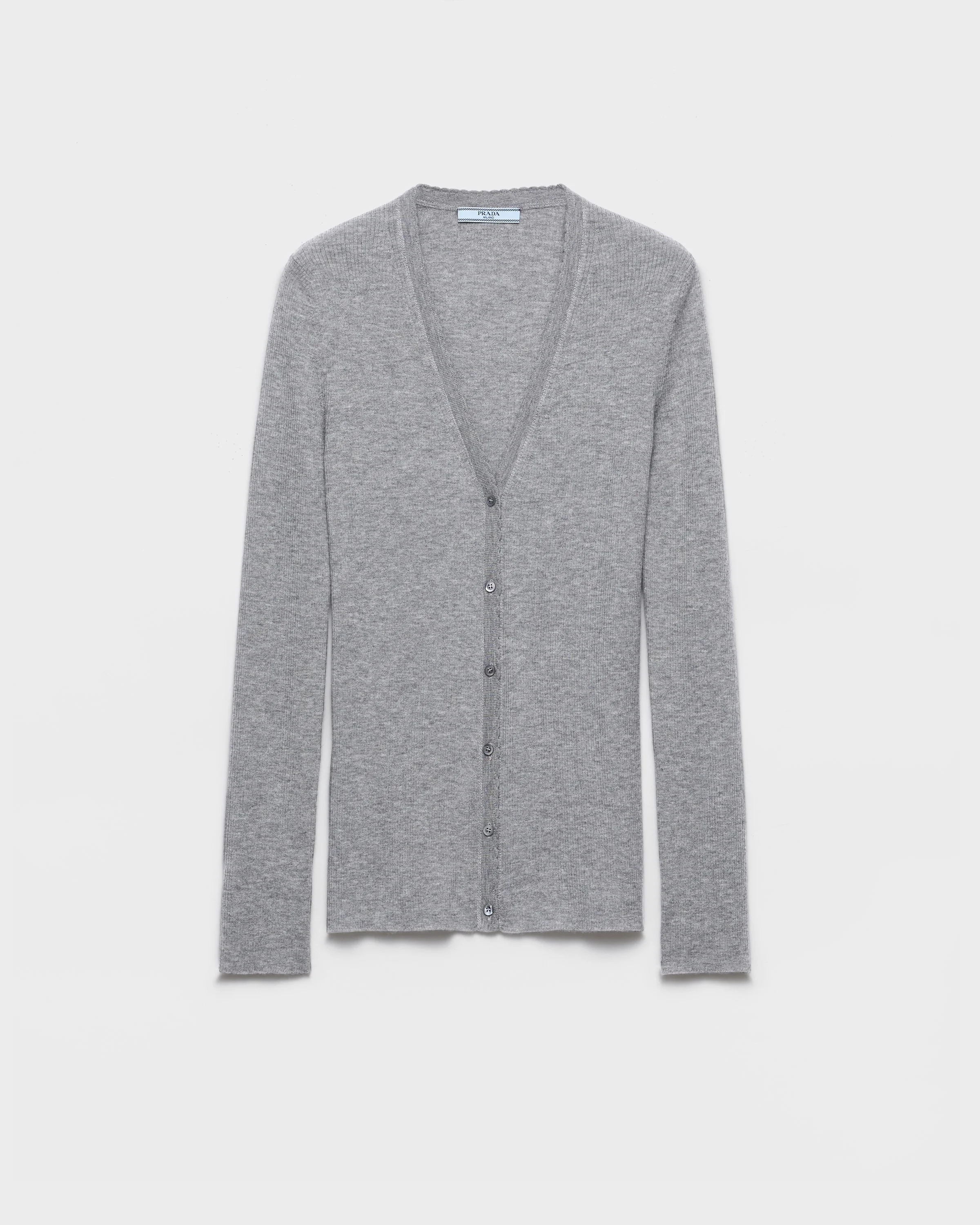 Ribbed cashmere cardigan - 1