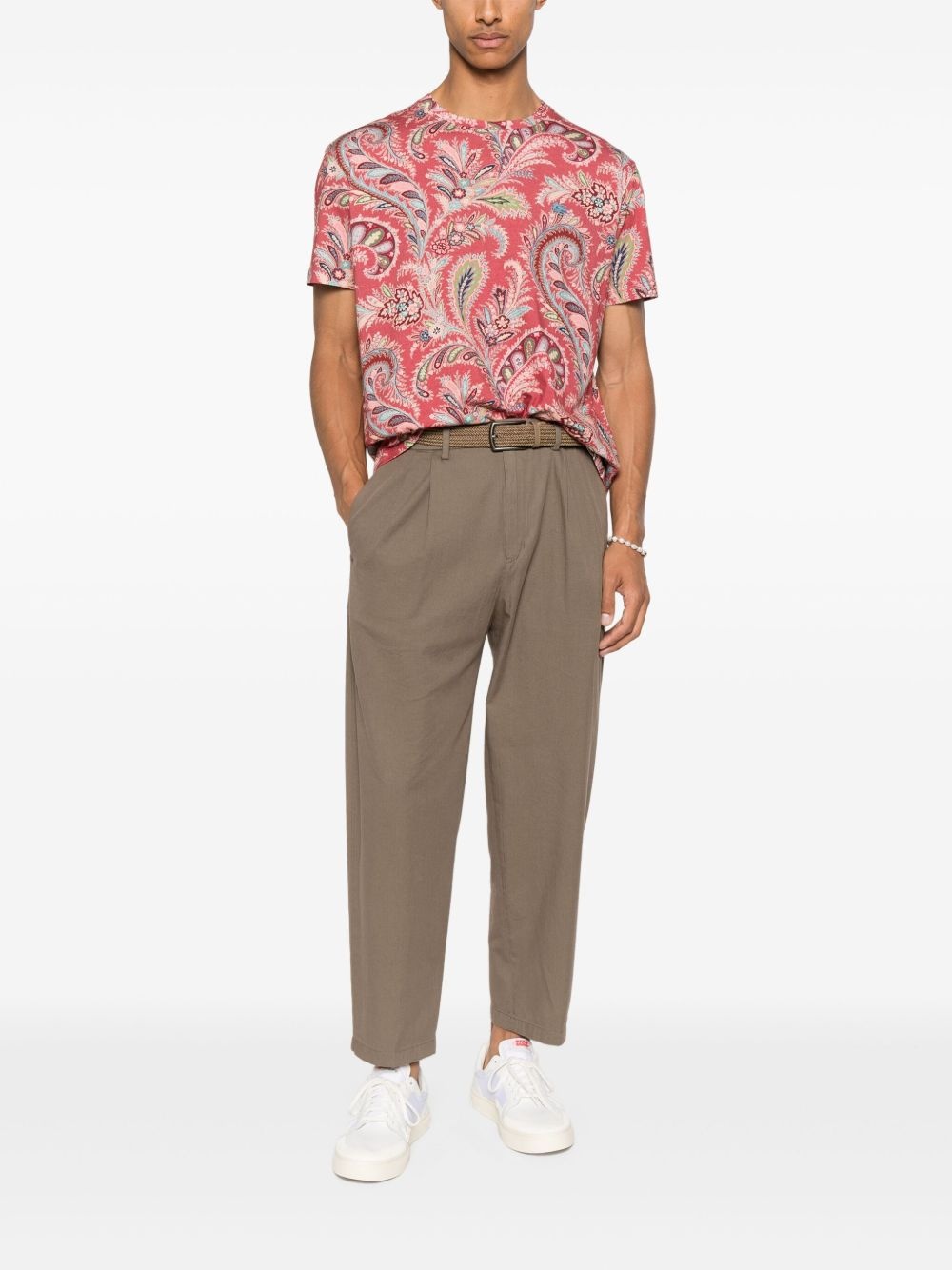 paisley-print T-shirt - 2