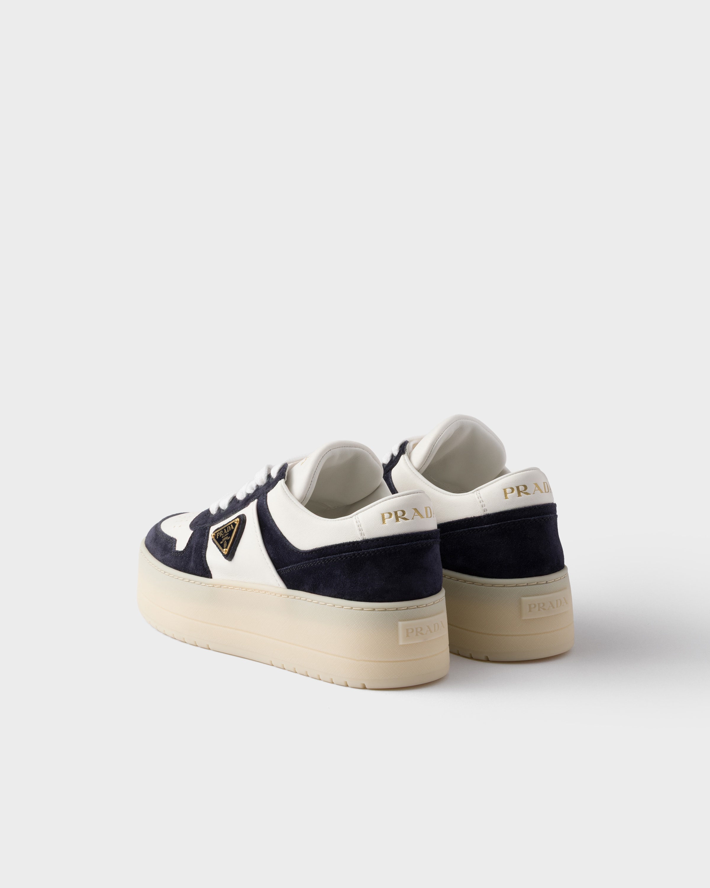 Downtown Bold nappa leather and suede sneakers - 4