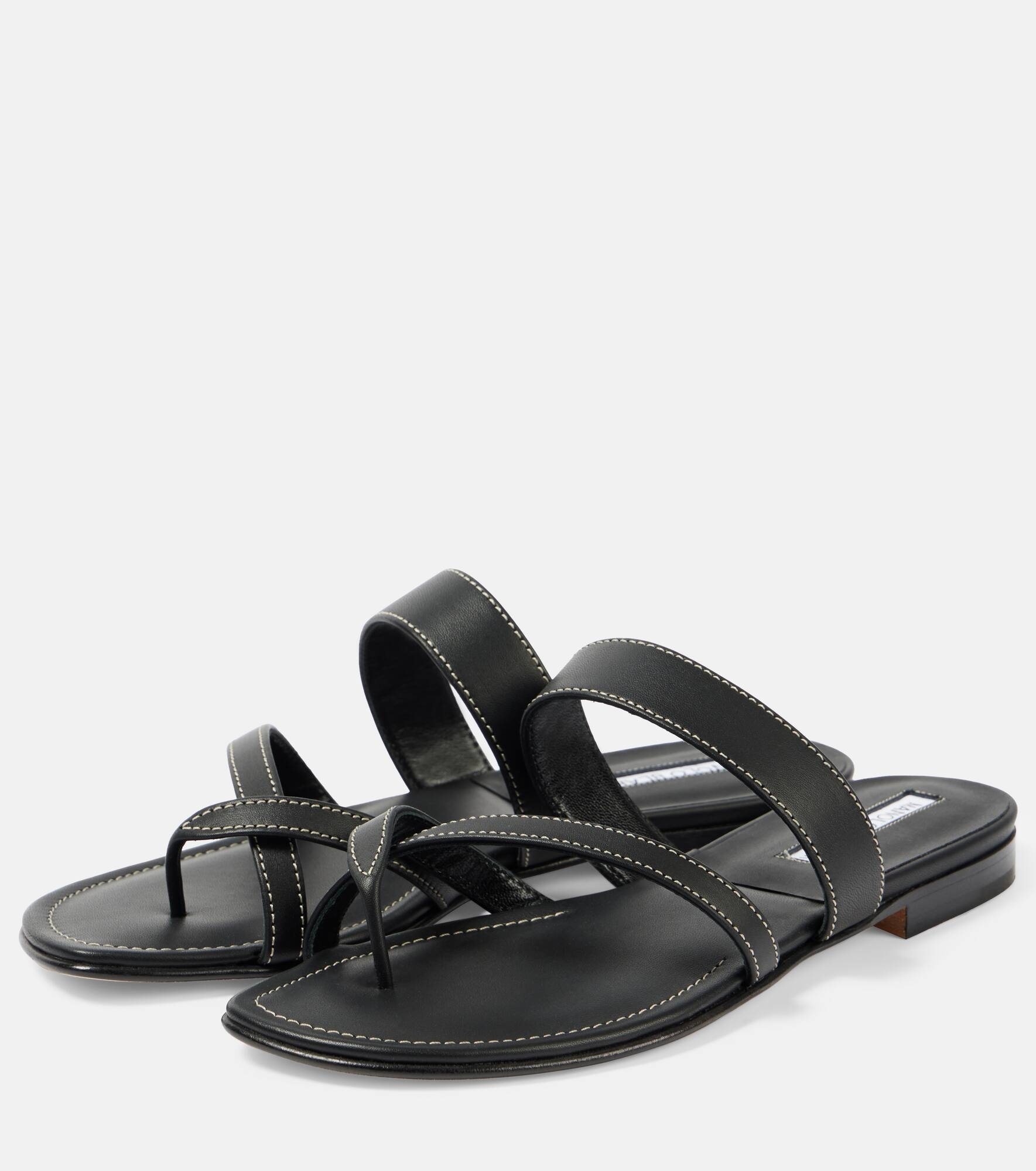 Susacru leather thong sandals - 4
