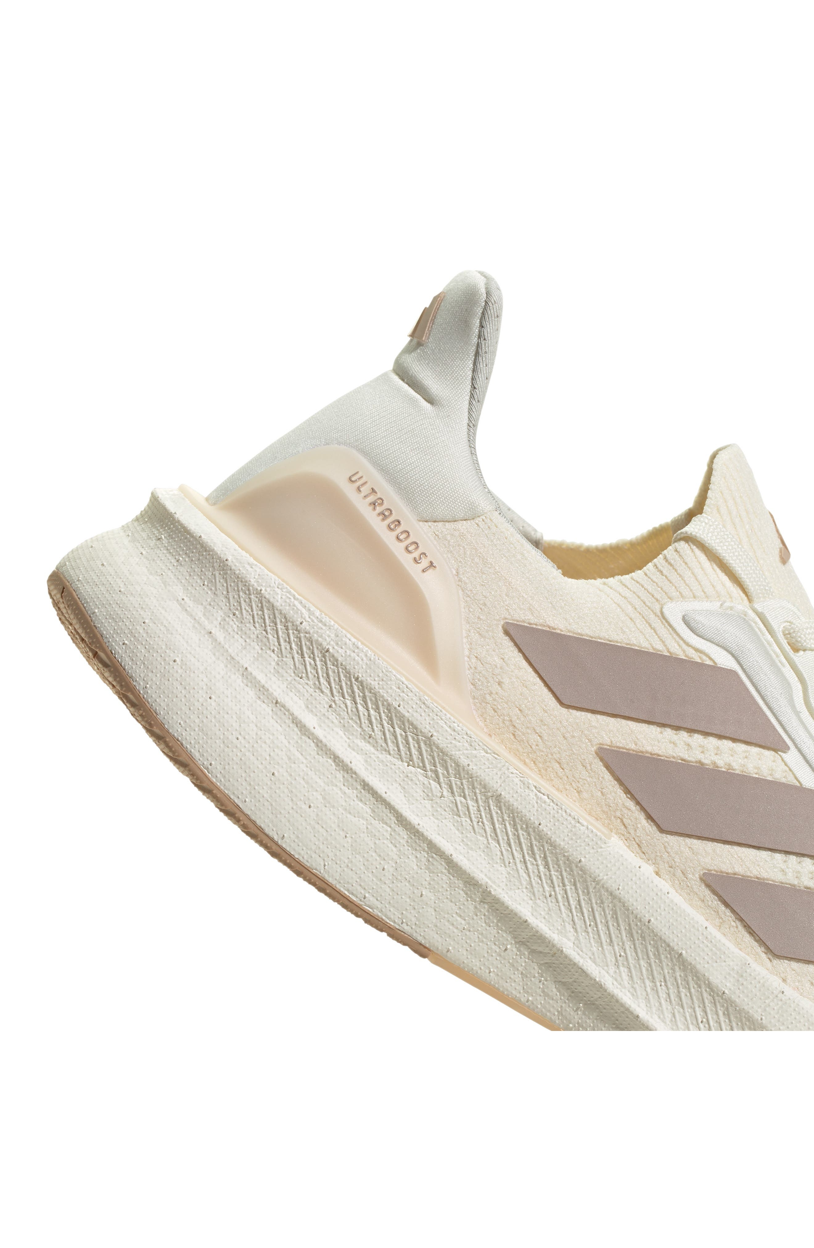 adidas Ultraboost 5 Running Shoe in Off White/Wonder Taupe/White at Nordstrom - 8
