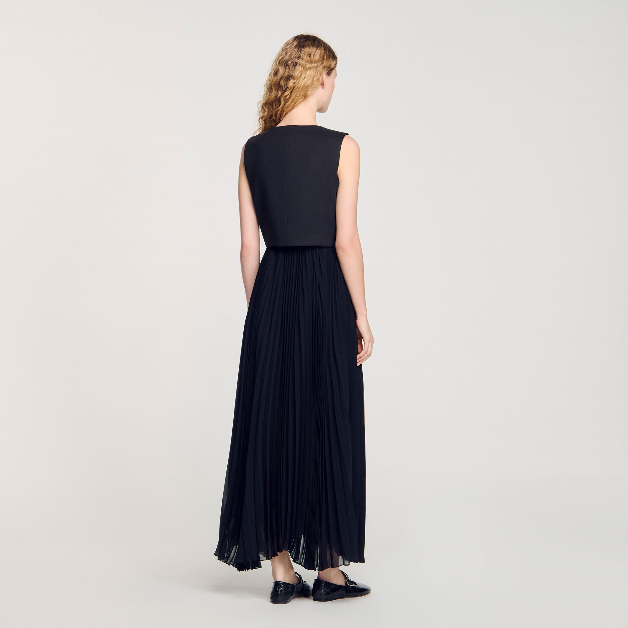 PLEATED MAXI DRESS - 5