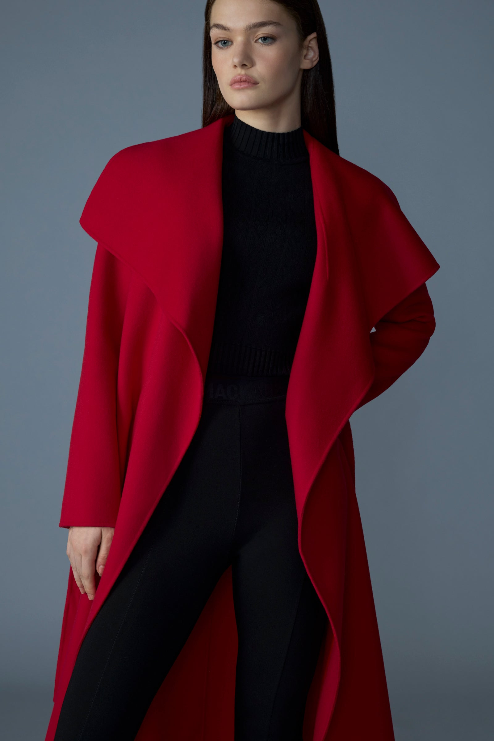 MAI-CN Double-face wool wrap coat - 5