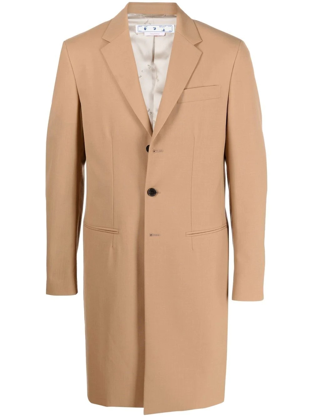 Ponte single-breasted slim-fit coat - 1