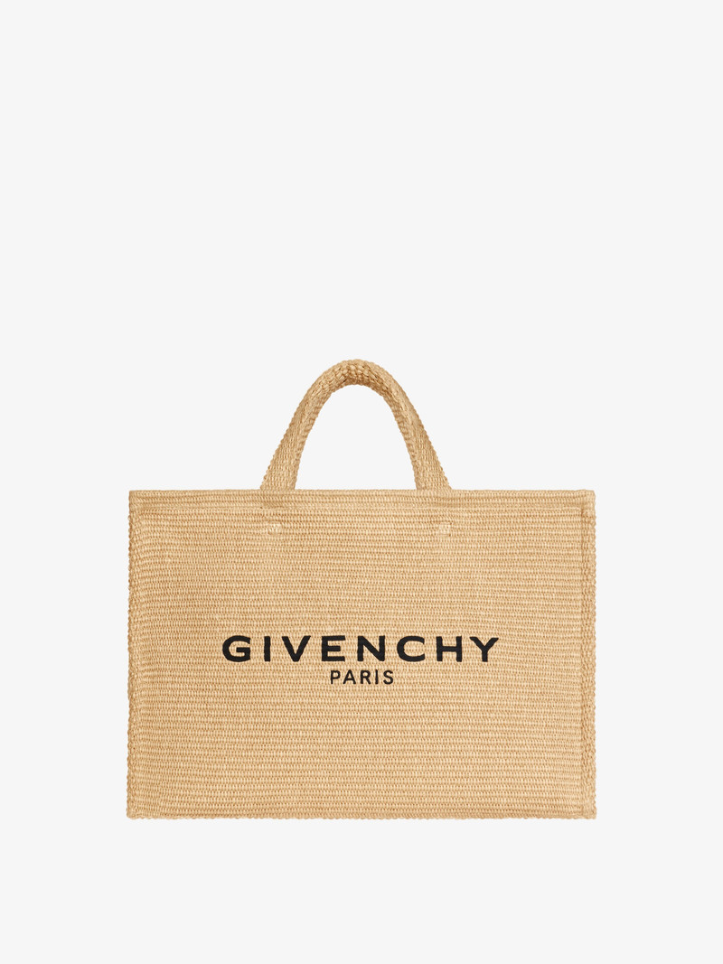 LARGE G-TOTE SHOPPING BAG IN RAFFIA 1