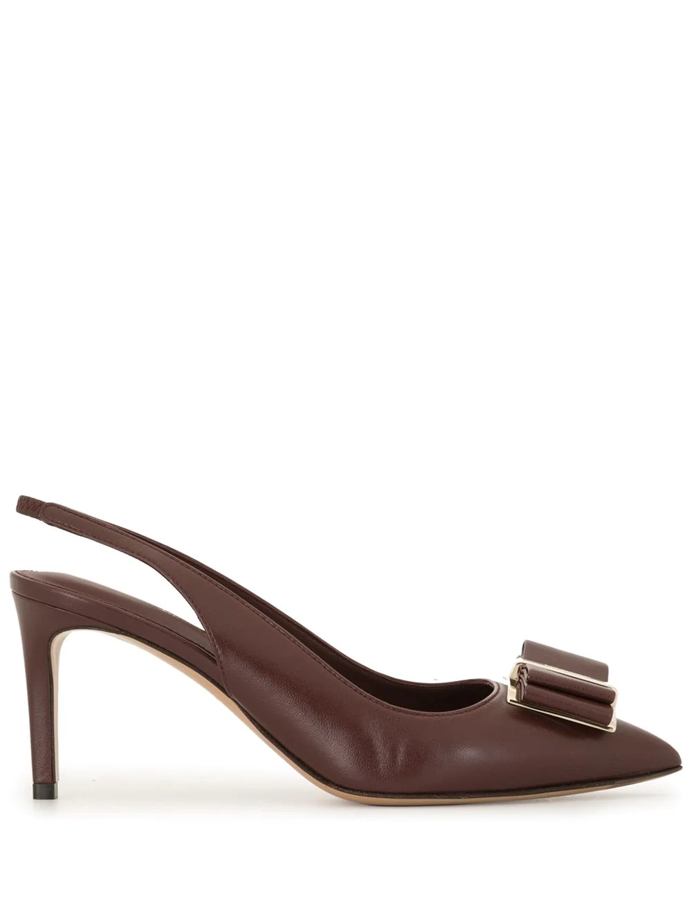 slingback bow buckle pump - 1