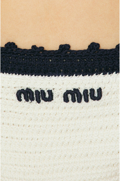 Miu Miu Cotton Crochet Bottom outlook