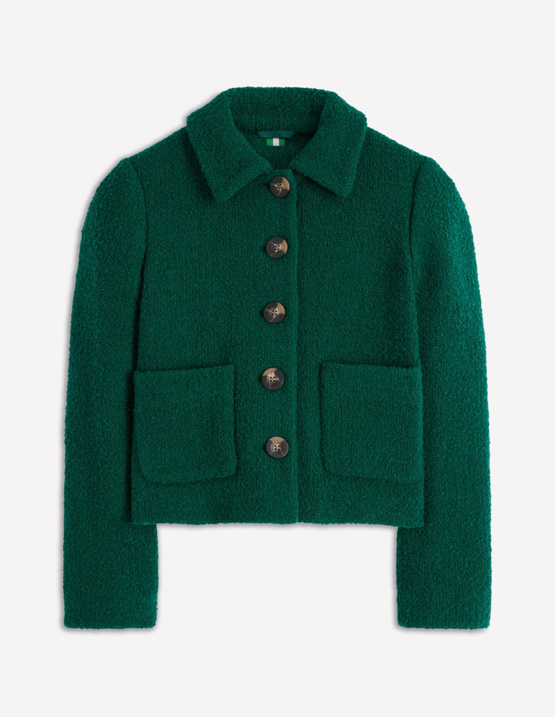 Knightsbridge Wool Jacket-Emerald Night 1