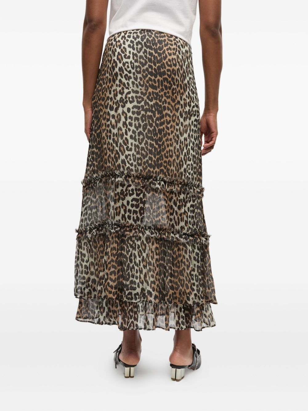 leopard-print skirt - 4
