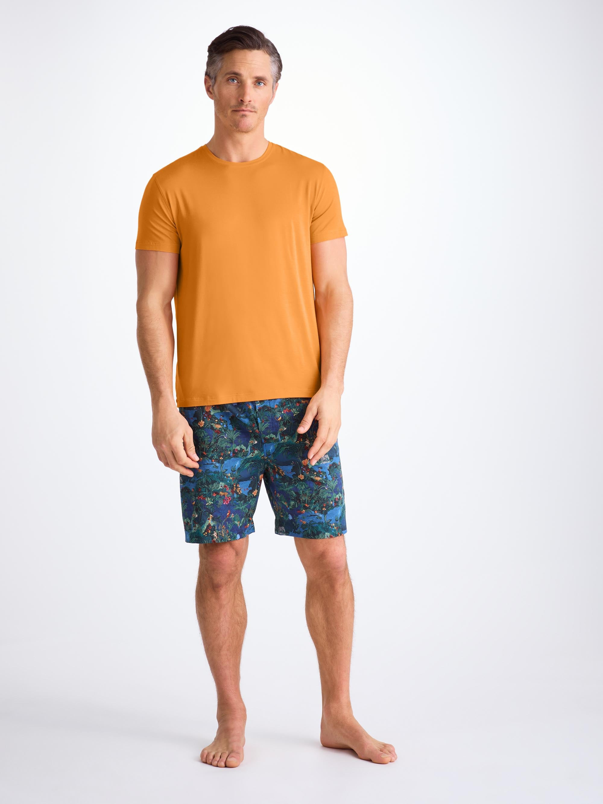 Men's T-Shirt Basel Micro Modal Stretch Apricot - 3