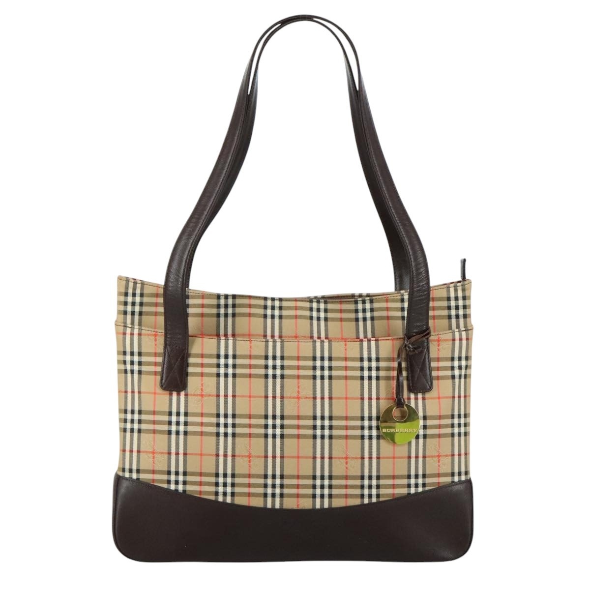 Burberry Nova Check Shoulder Bag Canvas Beige - 13