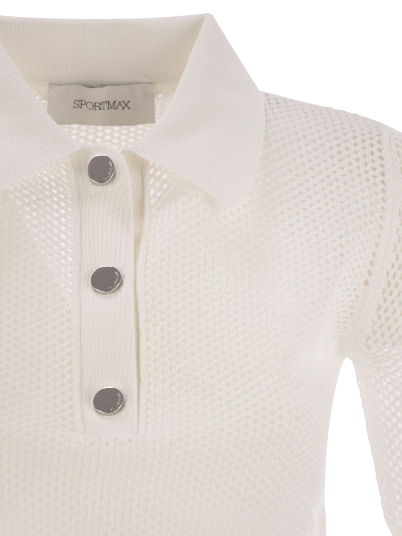 Sportmax Women Casta - Mesh Knit Polo Shirt - 4