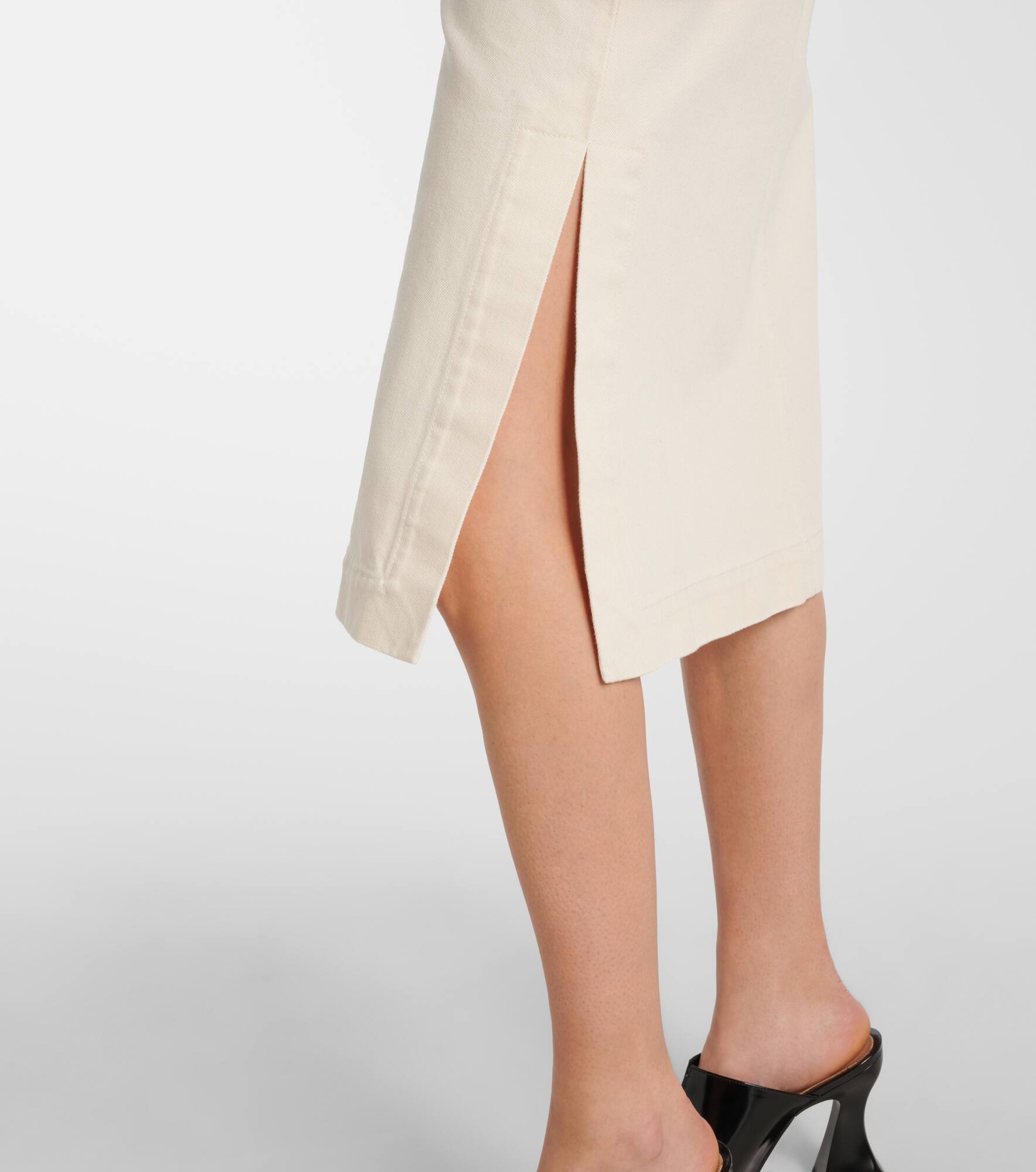 Denim midi skirt - 5