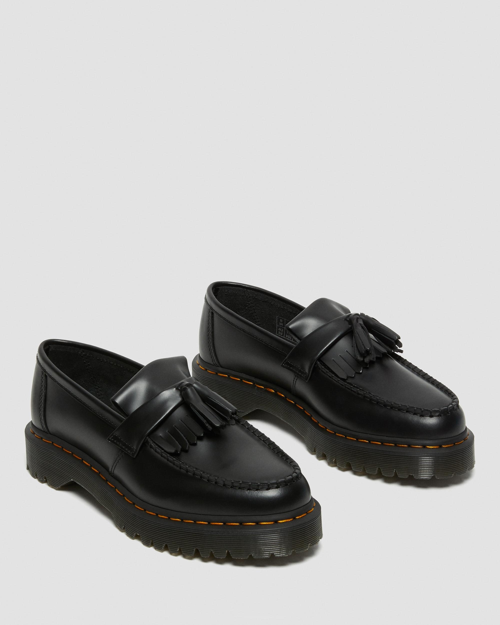 Adrian Bex Smooth Leather Tassel Loafers - 6