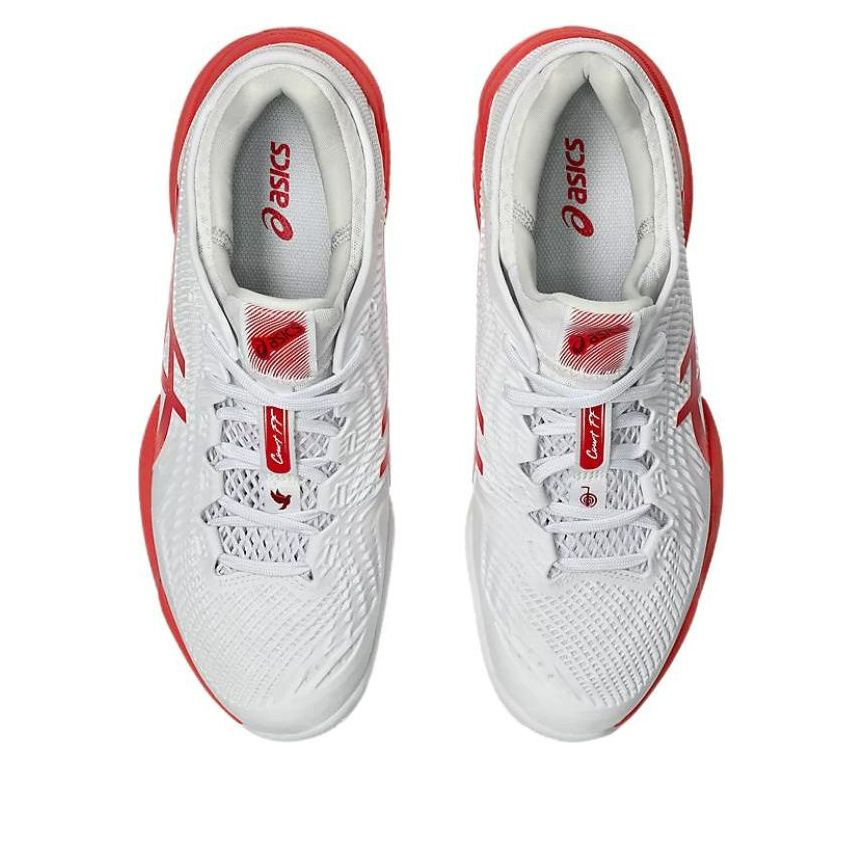 ASICS Court FF 3 Novak Clay 'White Electric Red' 1041A521-966 - 5