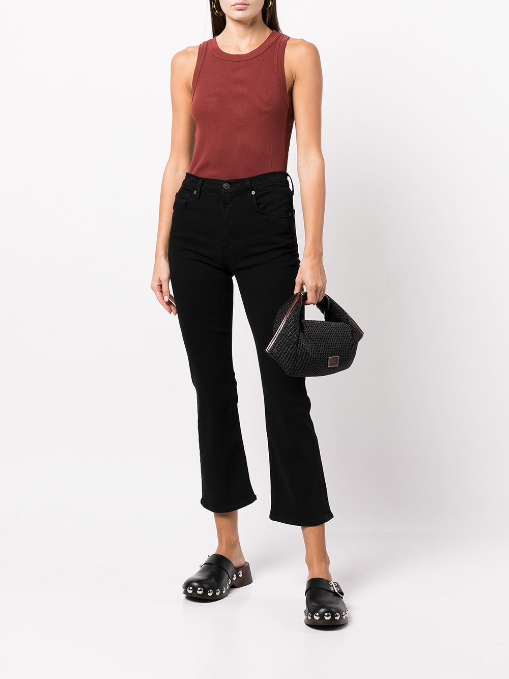 Isola cropped bootcut jeans - 2