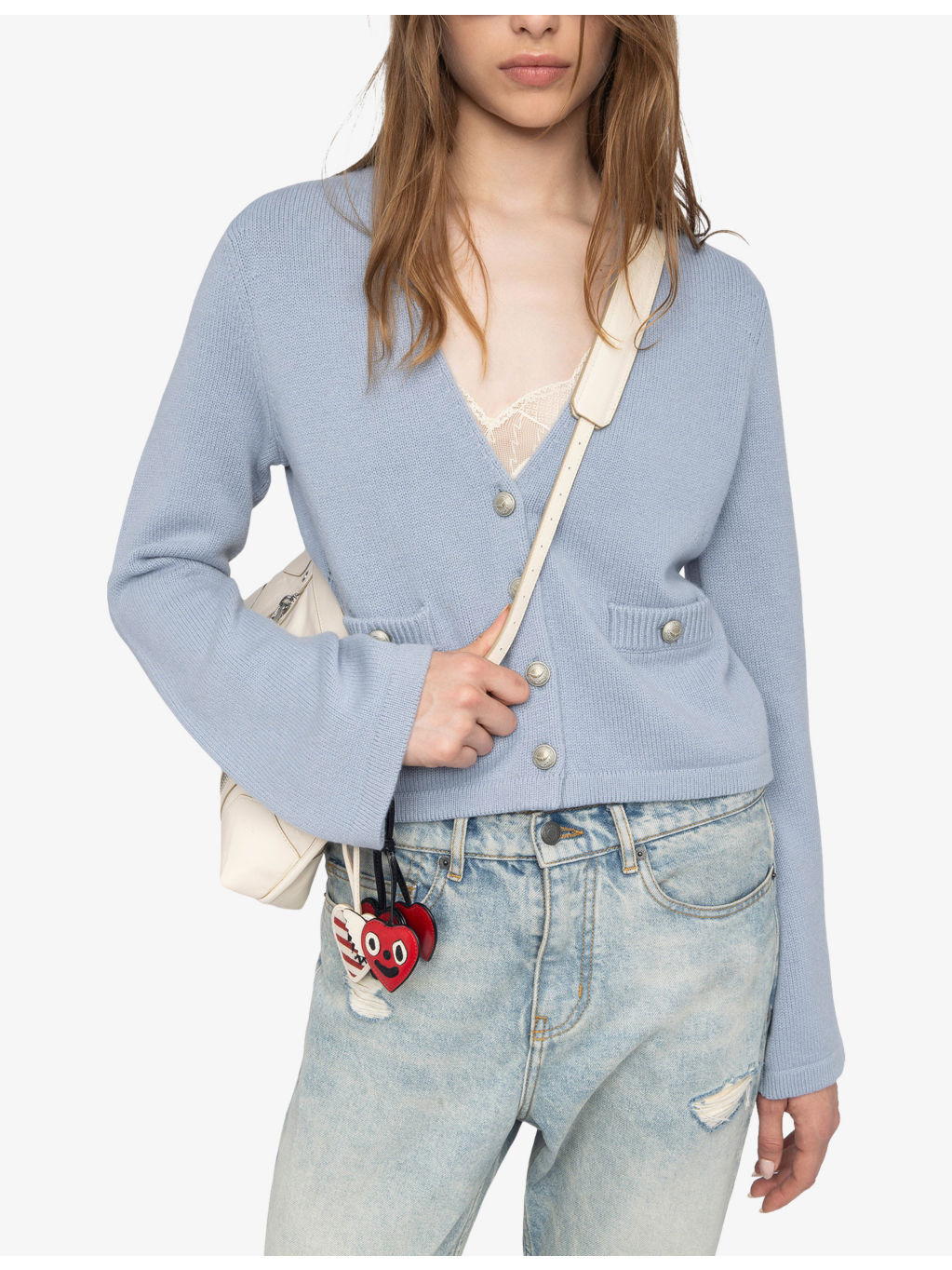 Nolly V-Neck Button-Down Wool And Cashmere-Blend Cardigan - 3