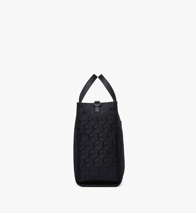 MCM Klassik Tote in Cubic Jacquard Nylon outlook