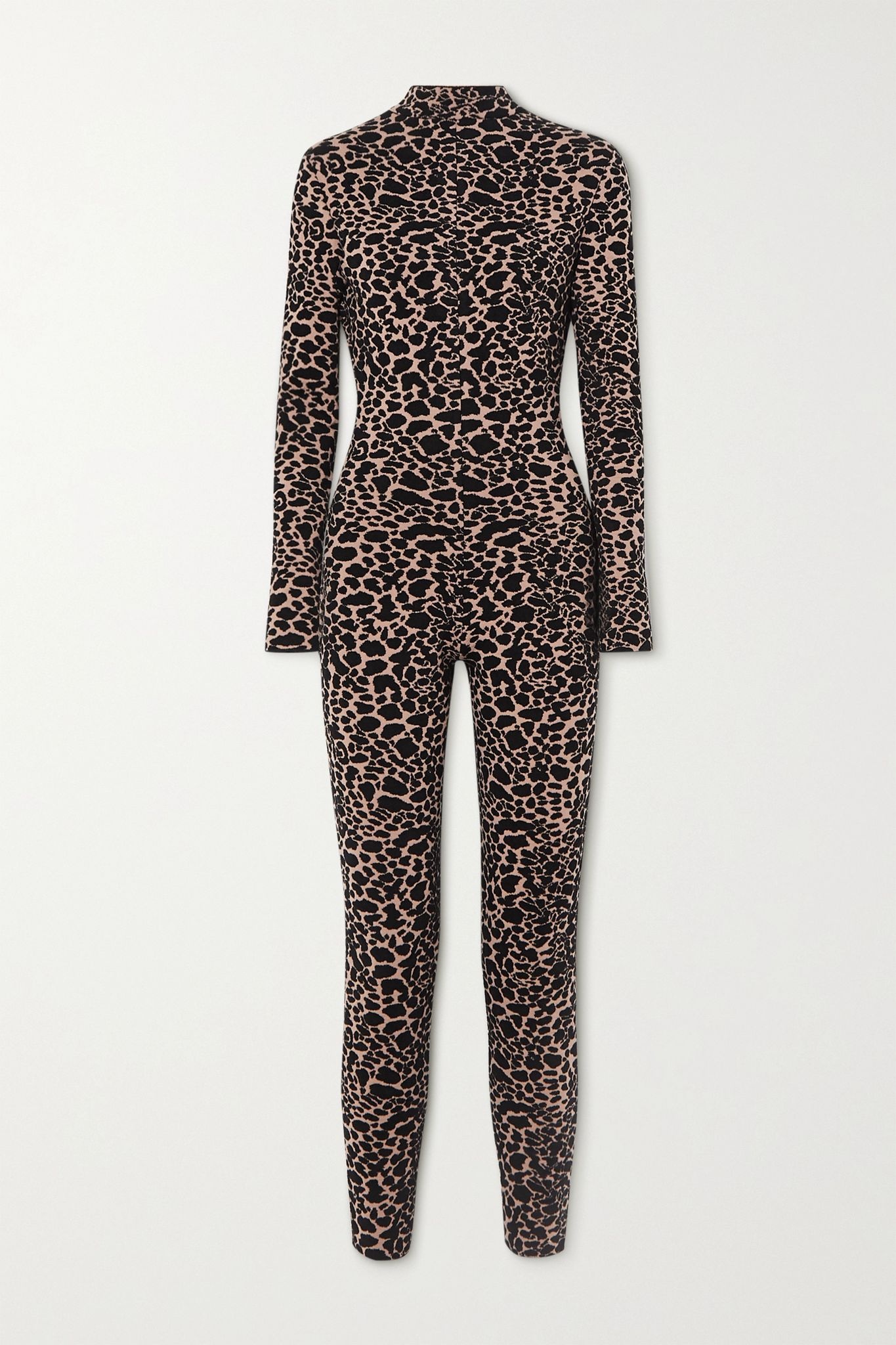 Leopard jacquard-knit jumpsuit - 1