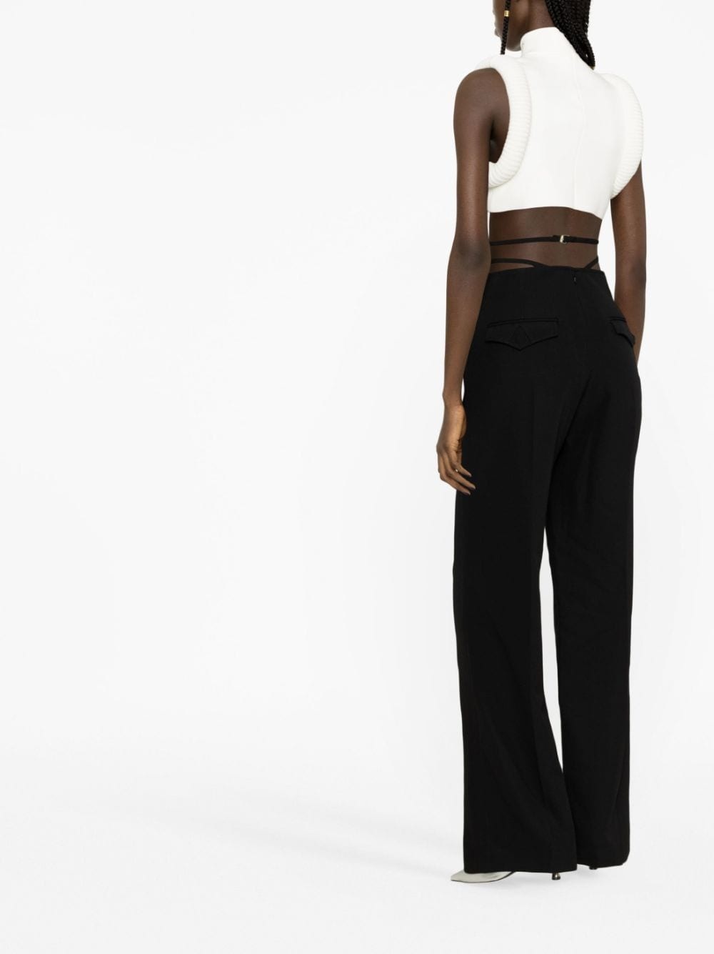 V-Wire straight-leg trousers - 4