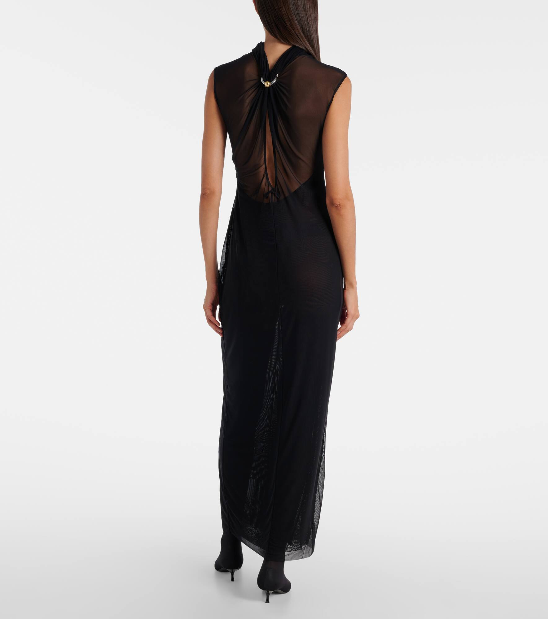 Sequined mesh maxi dress - 3