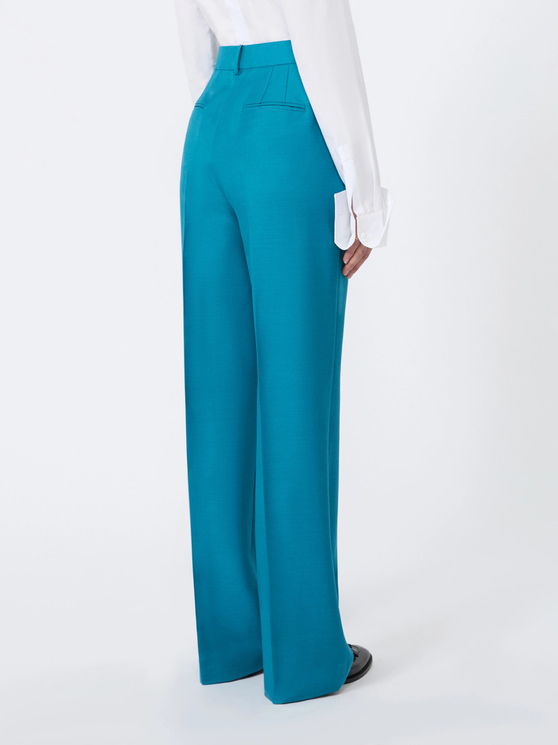 TALCO Wool, silk and mohair trousers - TURQUOISE 4