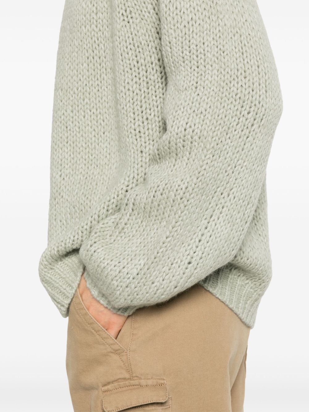 fisherman's knitted cardigan - 5