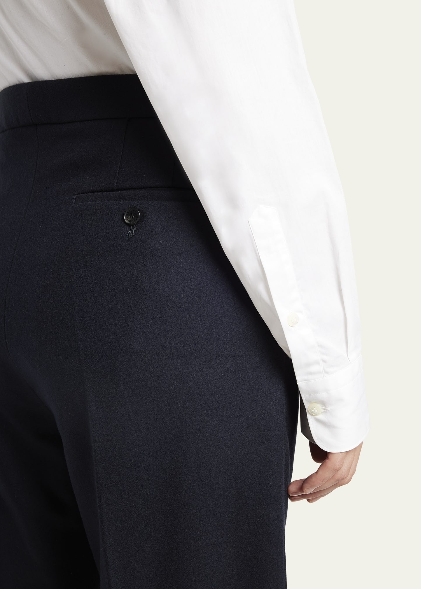 Flannel Straight Leg Pants - 5